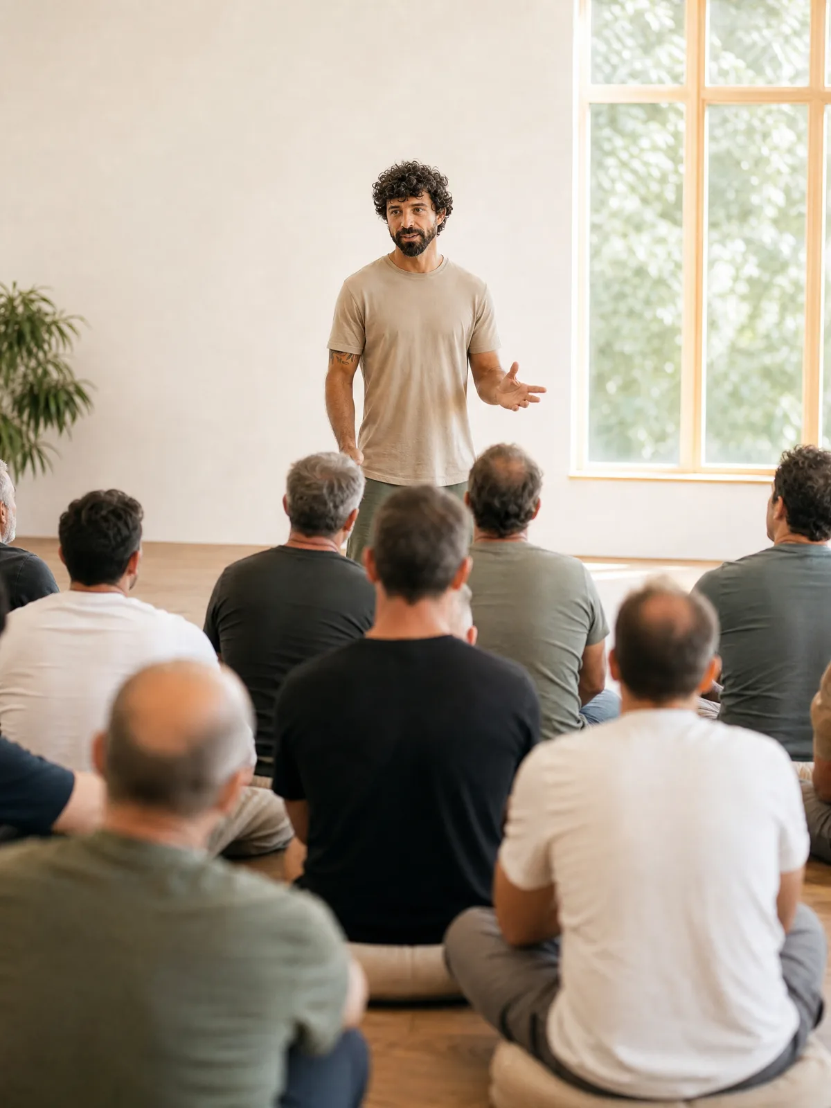 Sol Livio durante un workshop con i suoi allievi